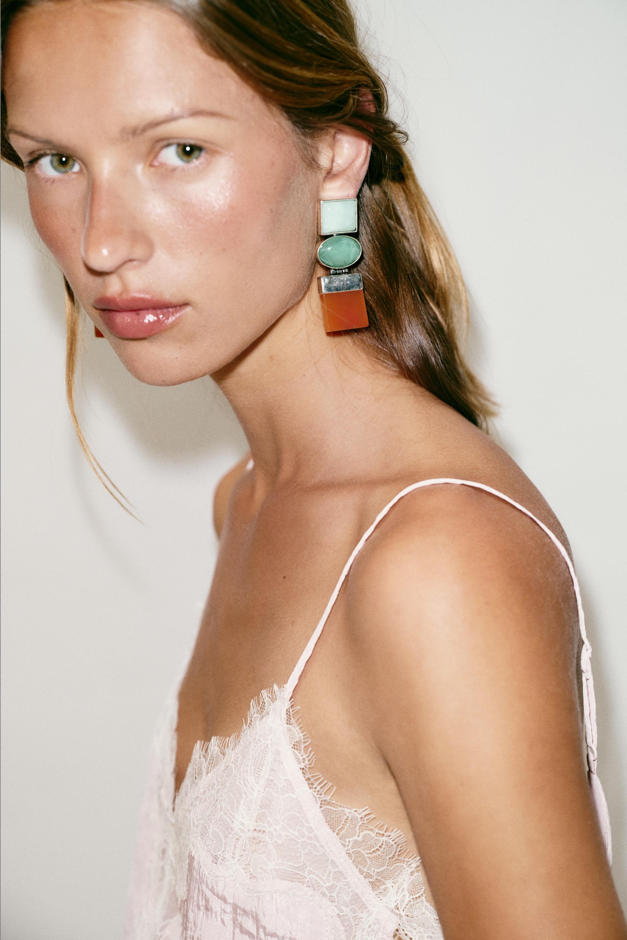 TRIPLE GEOMETRIC EARRINGS